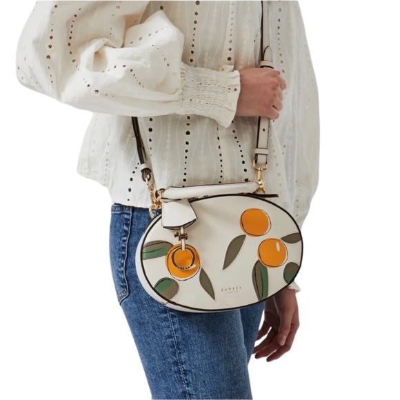 RADLEY LONDON Leather Orange Street Small Zip Around Grab Handbag Shoulder Bag - Picture 2 of 14